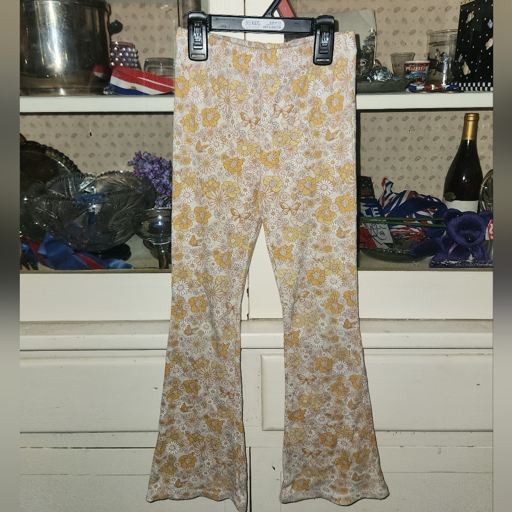 Jessica Simpson Floral Kids Bottoms - Yellow and White